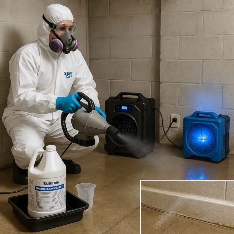 Sanitization and Odor Removal process in Holley, FL